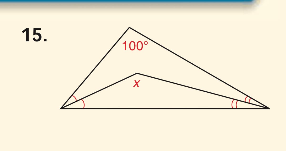 15.
100°
