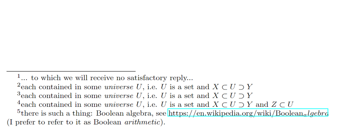 1 to which we will receive no satisfactory reply...
2each contained in some universe U, i.e. U is a set and X CUDY
3 each contained in some universe U, i.e. U is a set and X CUY
4each contained in some universe U, i.e. U is a set and X CU Ɔ Y and Z CU
5there is such a thing: Boolean algebra, see https://en.wikipedia.org/wiki/Boolean,lgebra
(I prefer to refer to it as Boolean arithmetic).