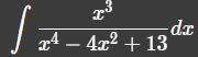 J 4 – 4x² + 13
