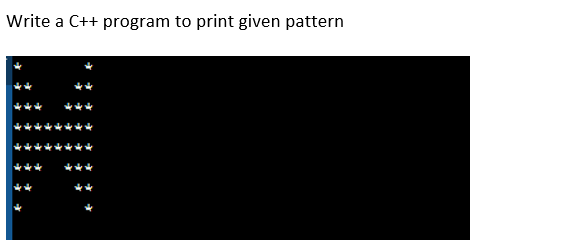 Write a C++ program to print given pattern