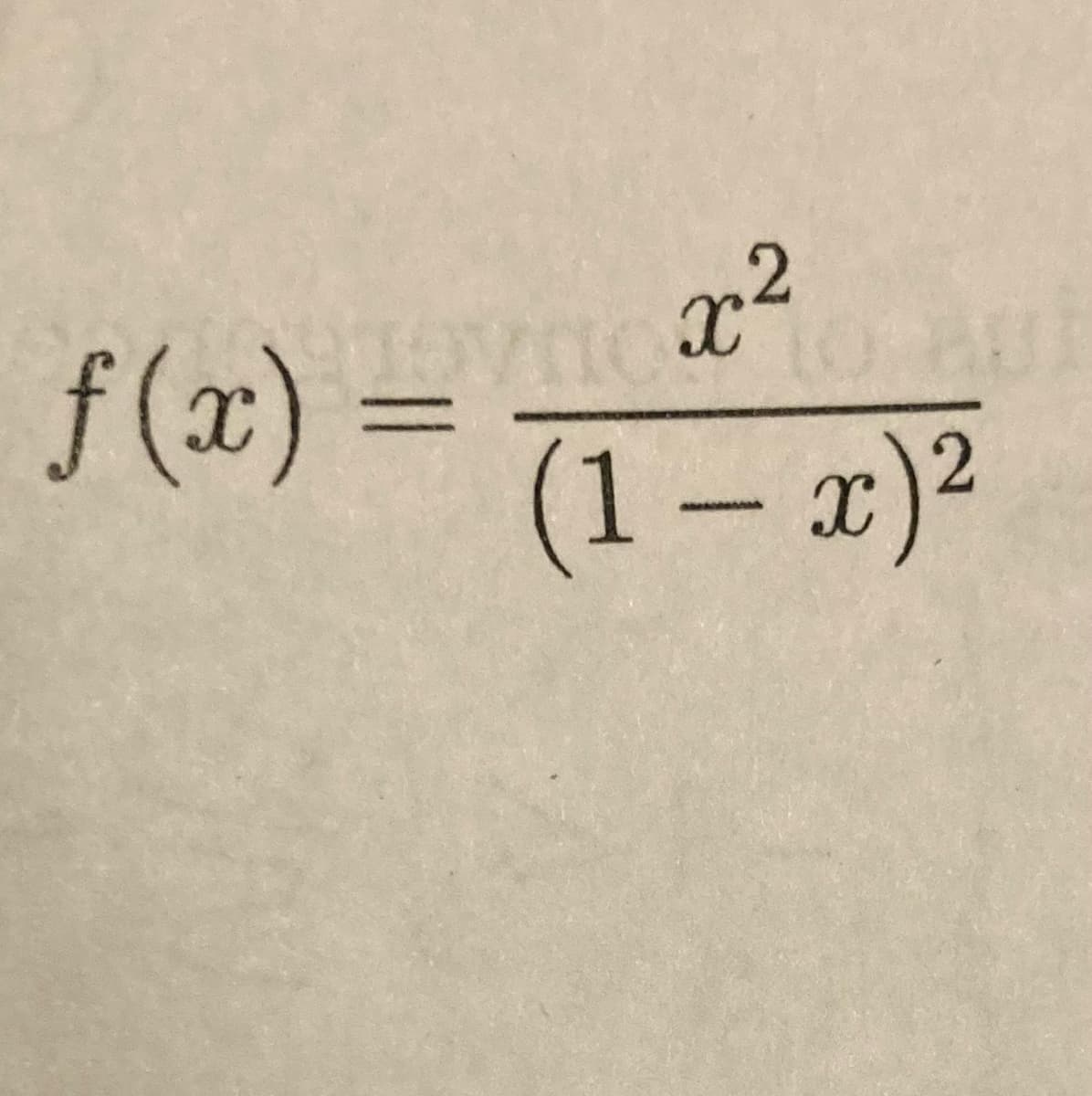 f(x) =
%3D
(1 – x)2
