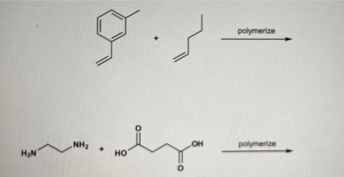 H₂N
در ۲۰
NH₂
و مہلوامہ
HO
polymerize
OH
polymerize