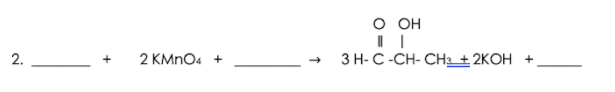 о он
2 KMNO4 +
ЗН- С -СH- СH + 2KОН +
+
2.
