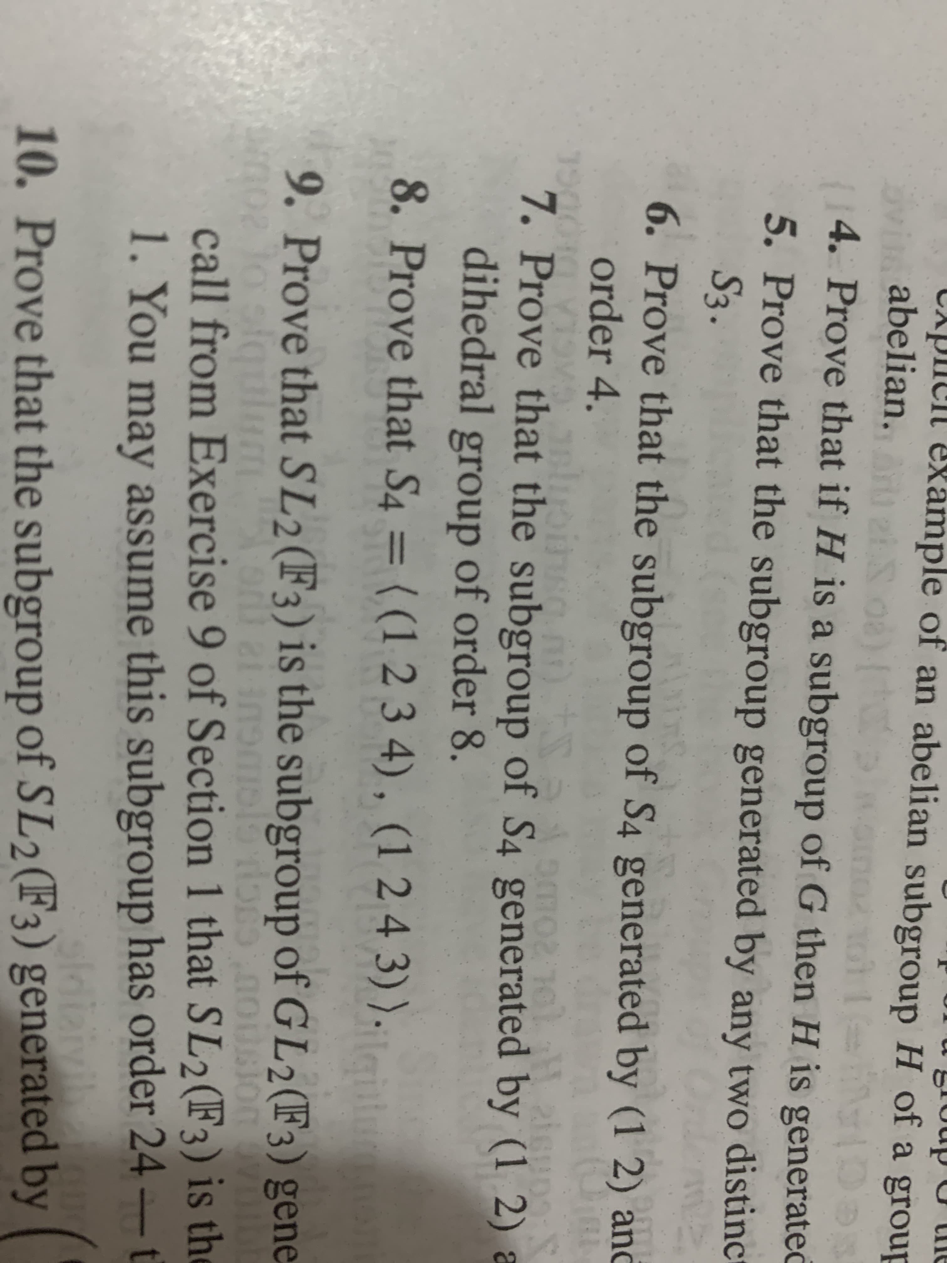 Prove that S4 = ((1 2 3 4) , (1 2 4 3) ).
%3D
