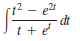 :- é
– dt
t + e
