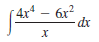 4x* – 6x²
