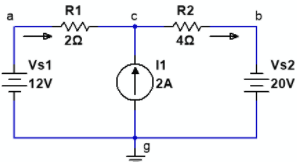 Vs1
12V
R1
202
২
с
9
R2
m
40
11
2A
Vs2
20V