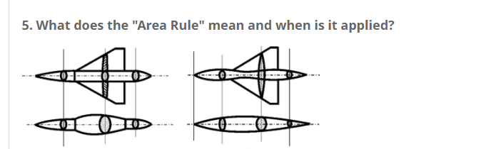 5. What does the "Area Rule" mean and when is it applied?
