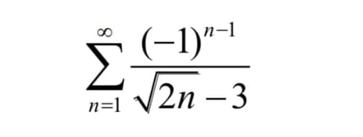 Σ
n=1
(-1)"-1
(2n –3
2η