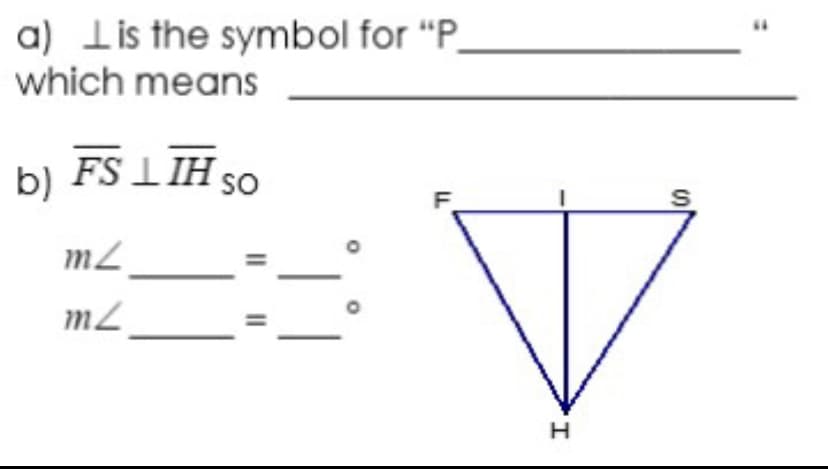 a) lis the symbol for "P
which means
FS 1 IH SO
b)
m2
m2
II|I|
