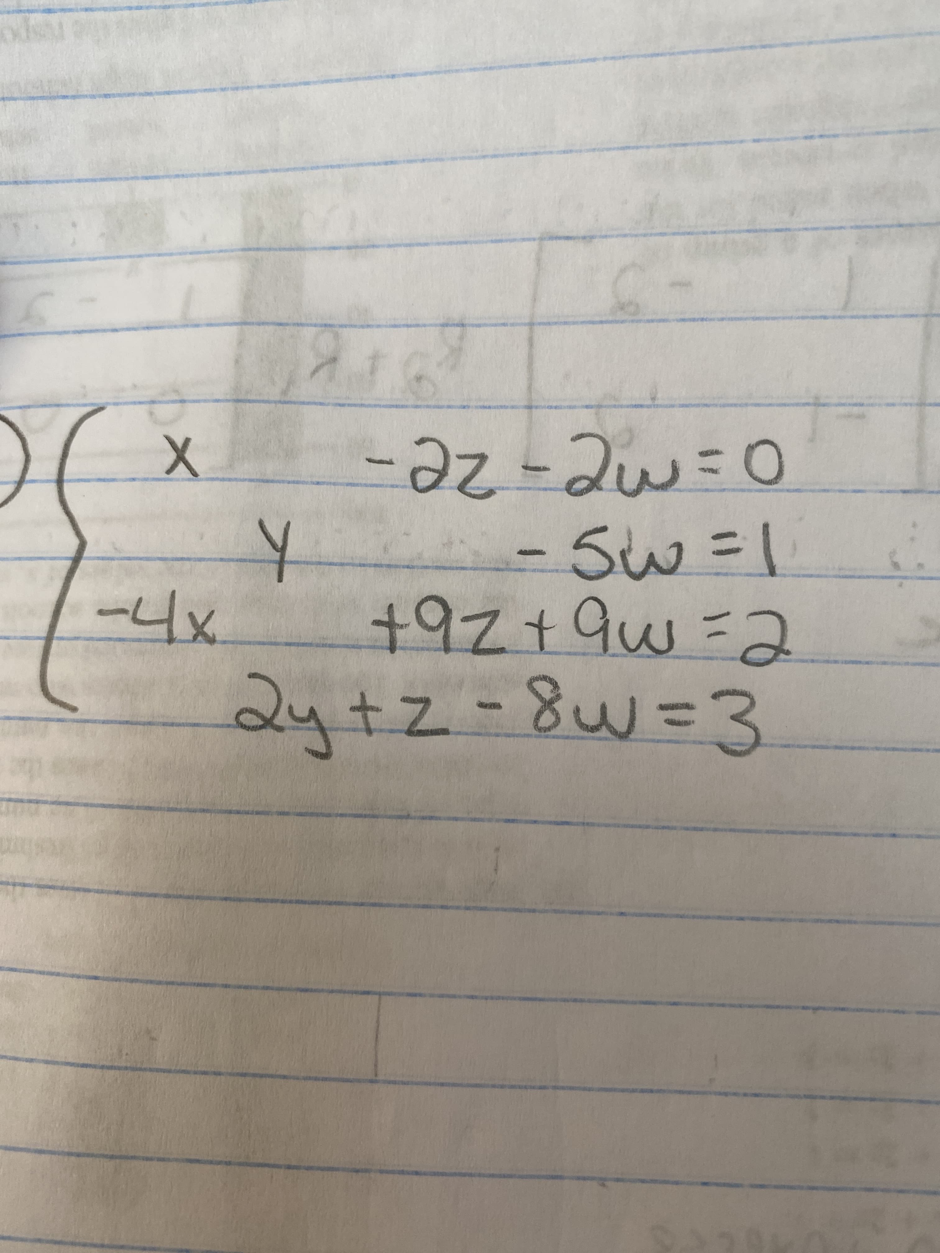 -az-2w=D0
-Sw=1
+92+9w=D2
24tz-8w3=3
-니x
