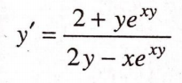 2+ ye"
y' =
2у - хе*У
ху
