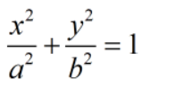 = = 1
a b?
2
