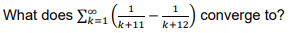 What does Ek=1
converge to?
Ak+11
k+12.
