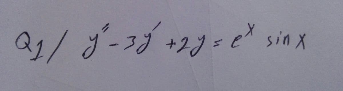 Q1/ j-3j +2=e sinx
to
