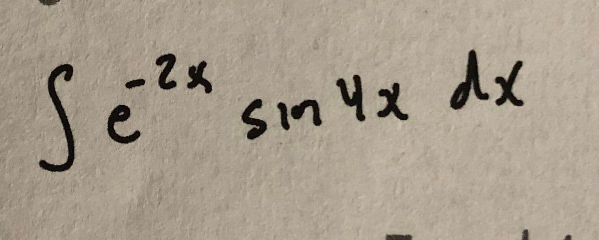-2%
Se
sin 4x dx
