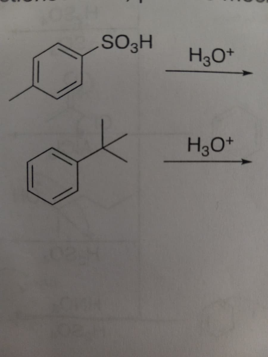 SO3H
H₂O+
H3O+