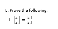 E. Prove the following:
Izıl
Izal
1.
