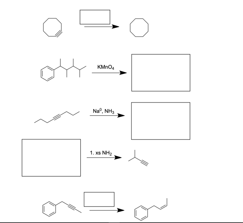 KMNO4
Naº, NH3
1. xs NH2
