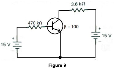 3.6 k2
470 kO
B = 100
= 15 V
15 V
Figure 9
