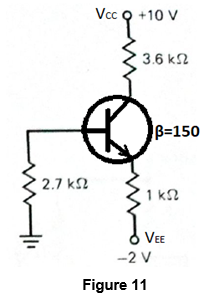 Vcc Q +10 V
3.6 k2
B=150
2.7 k2
1 k2
VEE
-2 V
Figure 11
