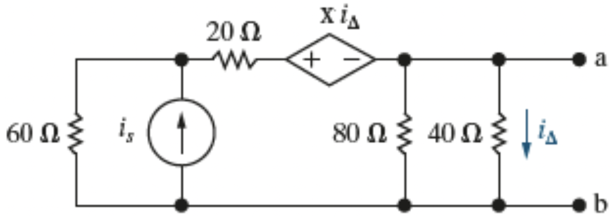 60ΩΣ iς (1
20 Ω
www
XiA
+
80 Ω Σ 40 ΩΣ Δ
a
b