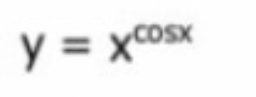 y = xcosx
COSX
XSO
