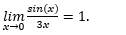 sin(x)
lim
1.
