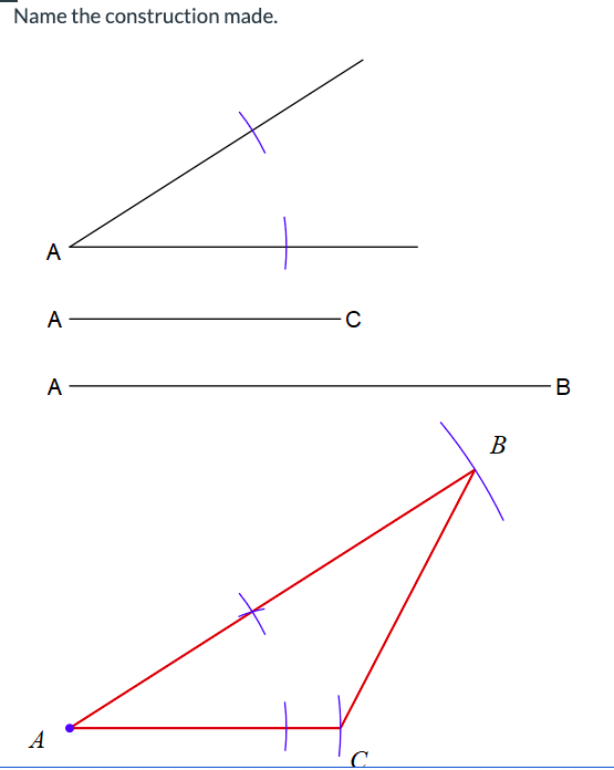 Name the construction made.
A
A
A-
A
C
B
B