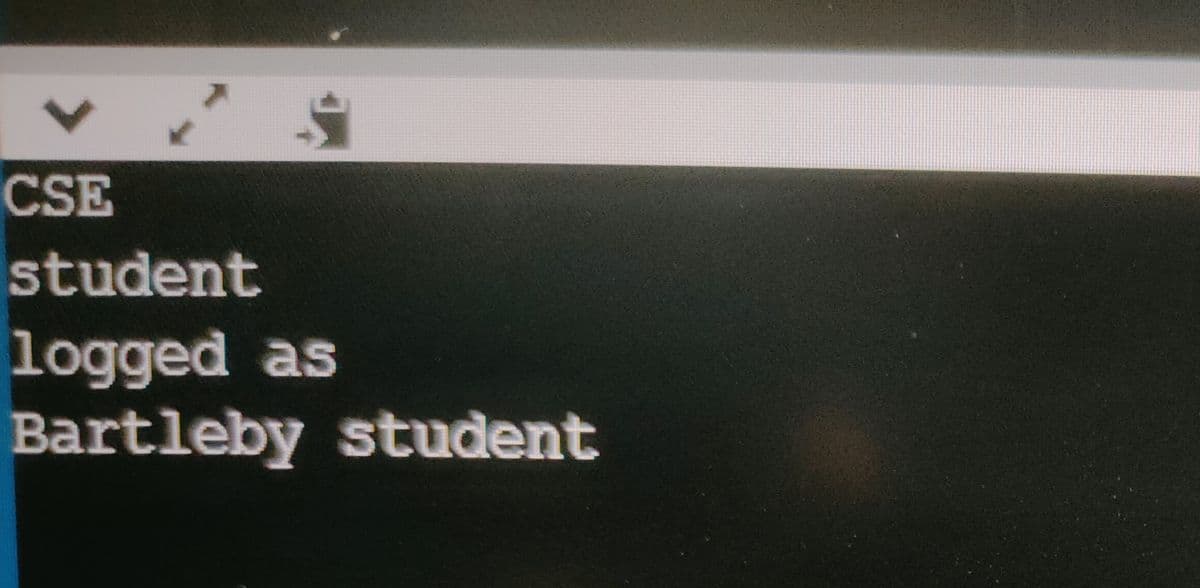 CSE
student
logged as
Bartleby student
<>
