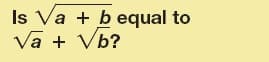 Is Va + bequal to
Va + Vb?
