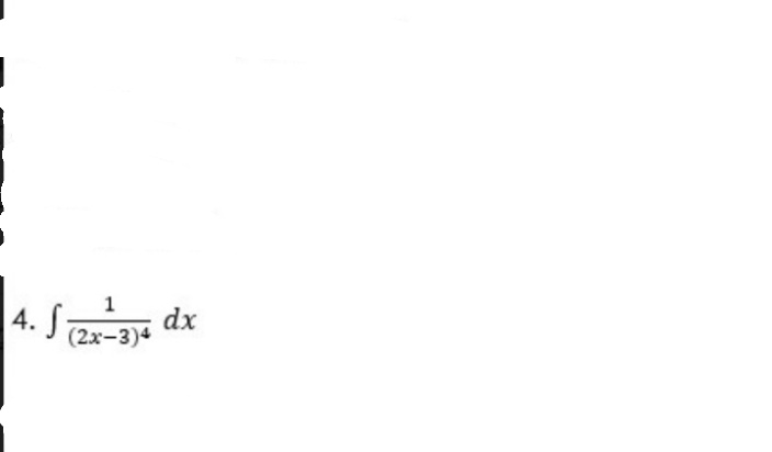 4. √ (2x-²-34 dx
S