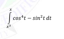 cos*t – sin?t dt

