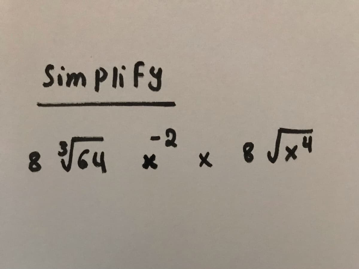 Sim Plify
-2
x ৪ ।
