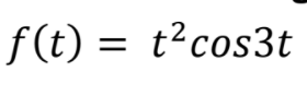 f(t) = t?cos3t
