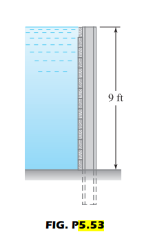 9 ft
FIG. P5.53
S M MAM NWA
