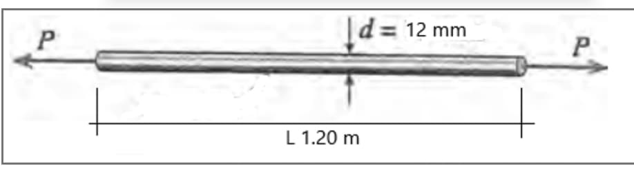 P
d = 12 mm
L 1.20 m
P