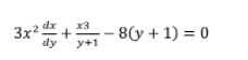 3x2+- 8(y + 1) = 0
