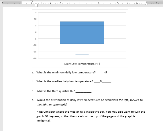 c. What is the third quartile Q?
