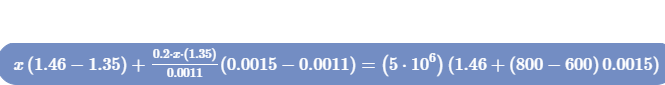 z (1.46 – 1.35) +
0.2-2-(1.35) (0.0015 -0.0011) = (5 - 10º) (1.46 + (800 – 600) 0.0015)
0.0011