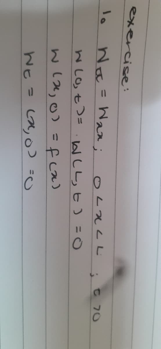 exercise:
Na
Wan;
OLxLL
whats=
WLO, ED=W(L, E) = 0
w (2₂0) = f(x)
WE
(2,0)=(
=
=
C70