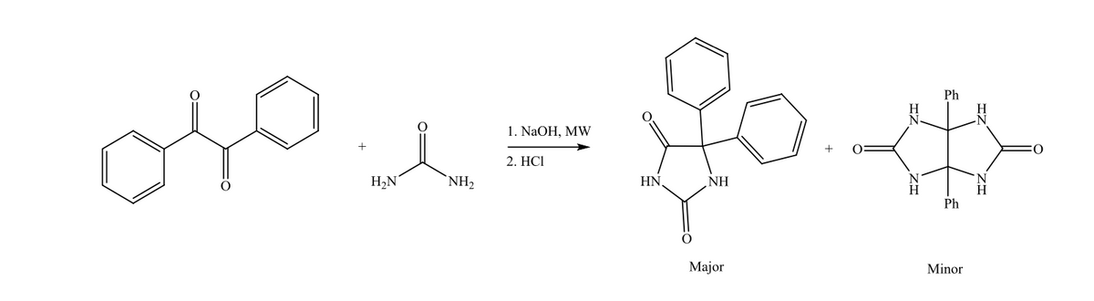 Ph
1. NaOH, MW
2. НСI
H2N
NH2
HN,
NH
Ph
Major
Minor
