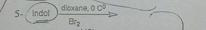 dioxane, 0 Co
5-/ Indol
Br2
