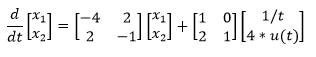 d
1/t
u(t).
-4
2
4 *
