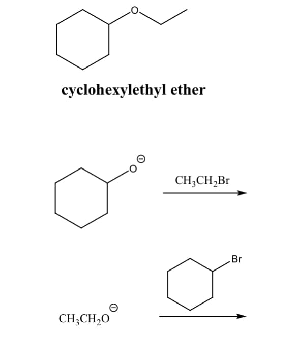 cyclohexylethyl ether
CH;CH,Br
Br
CH;CH,0
