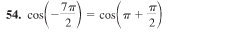 77
54. cos
cos T +
