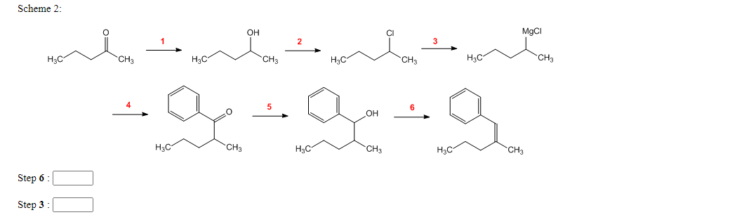 Scheme 2:
он
MgCI
2
H3C
CH3
H3C
CH3
H3C
CH3
H3C
CH3
он
H3C
CH3
H3C
CH3
H3C
CH3
Step 6:
Step 3 :
00
