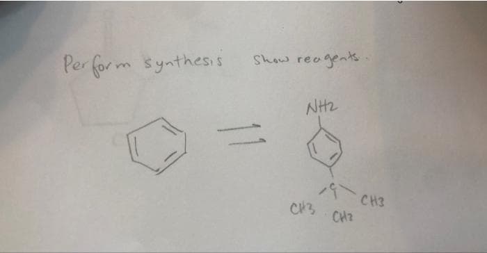 Perform synthesis
Show reagents
11
NH₂
CH3
19 CH3
CH2