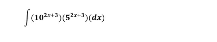 3)(5²x+3)(dx)
