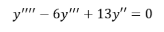 у'''' – бу''' + 13y' = 0